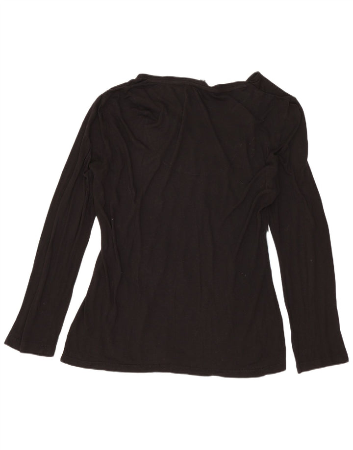 DESIGUAL Ženska majica dugih rukava s grafikama UK 16 velika crna