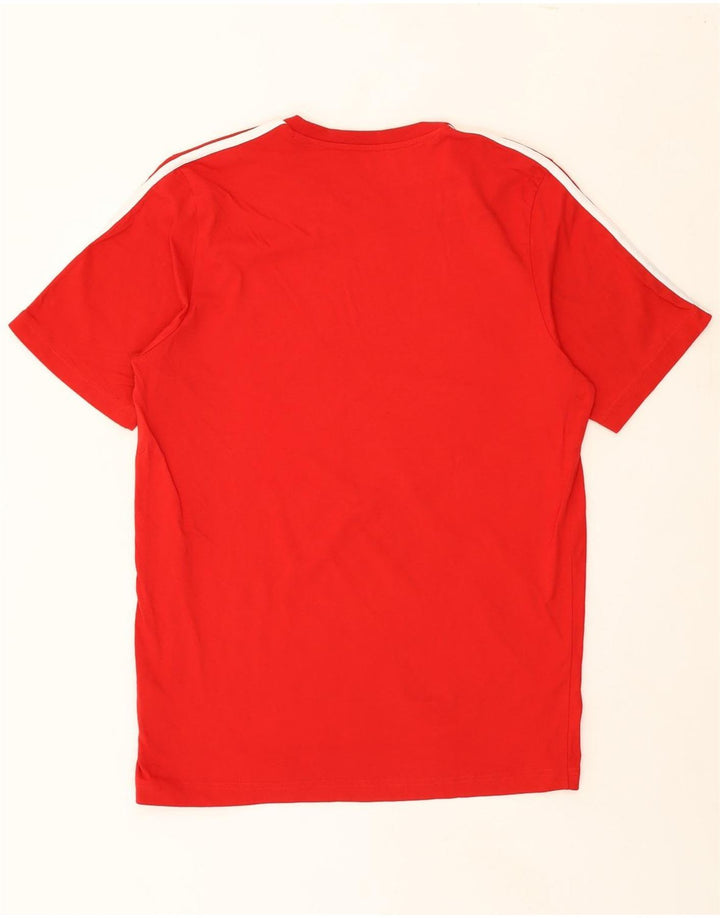 ADIDAS Mens T-Shirt Top Large Red Cotton Vintage Adidas and Second-Hand Adidas from Messina Hembry 