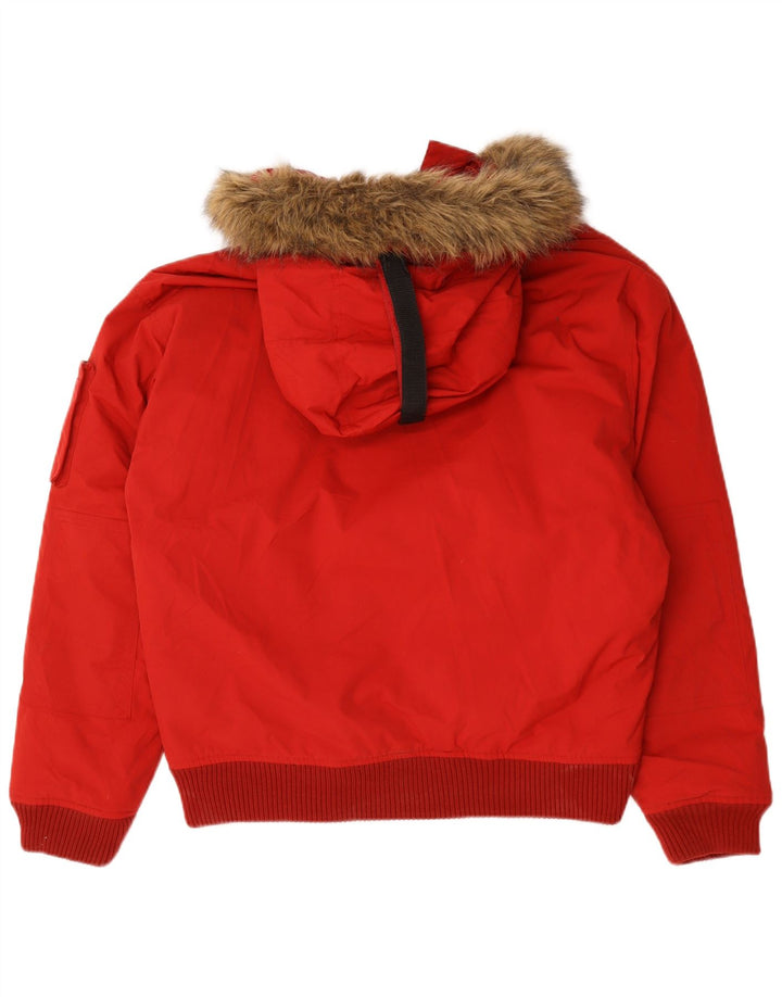Helly Hansen muška podstavljena jakna s kapuljačom UK 40 veliki crveni najlon