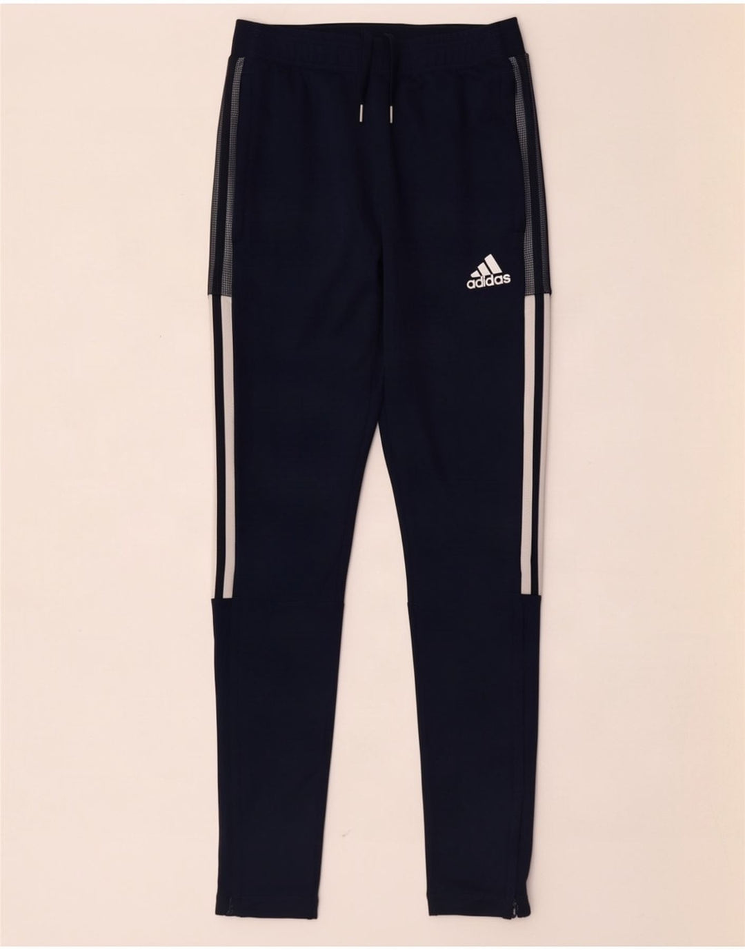 Adidas ženske hlače za trenirku UK 10 male tamnoplave poliesterske