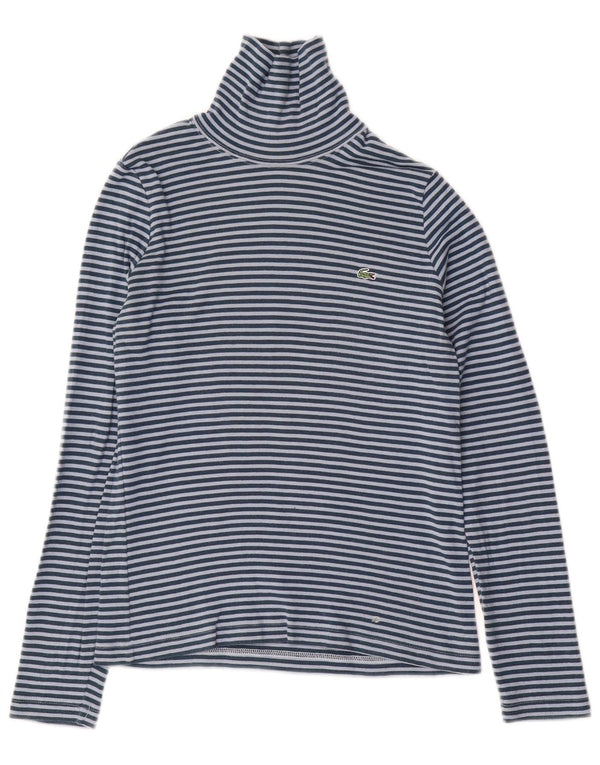 LACOSTE Ženska majica dugih rukava, veličina 38, pamuk na srednje plave pruge