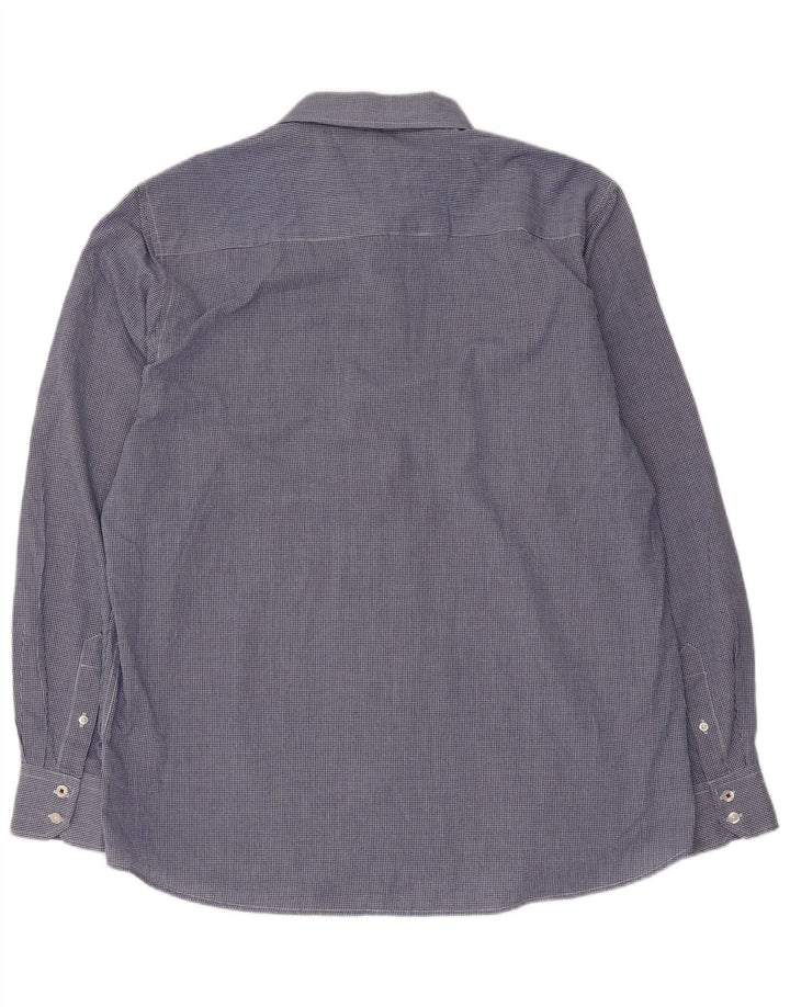 PIERRE CARDIN Muška košulja standardnog kroja 2XL plavi gingham poliester