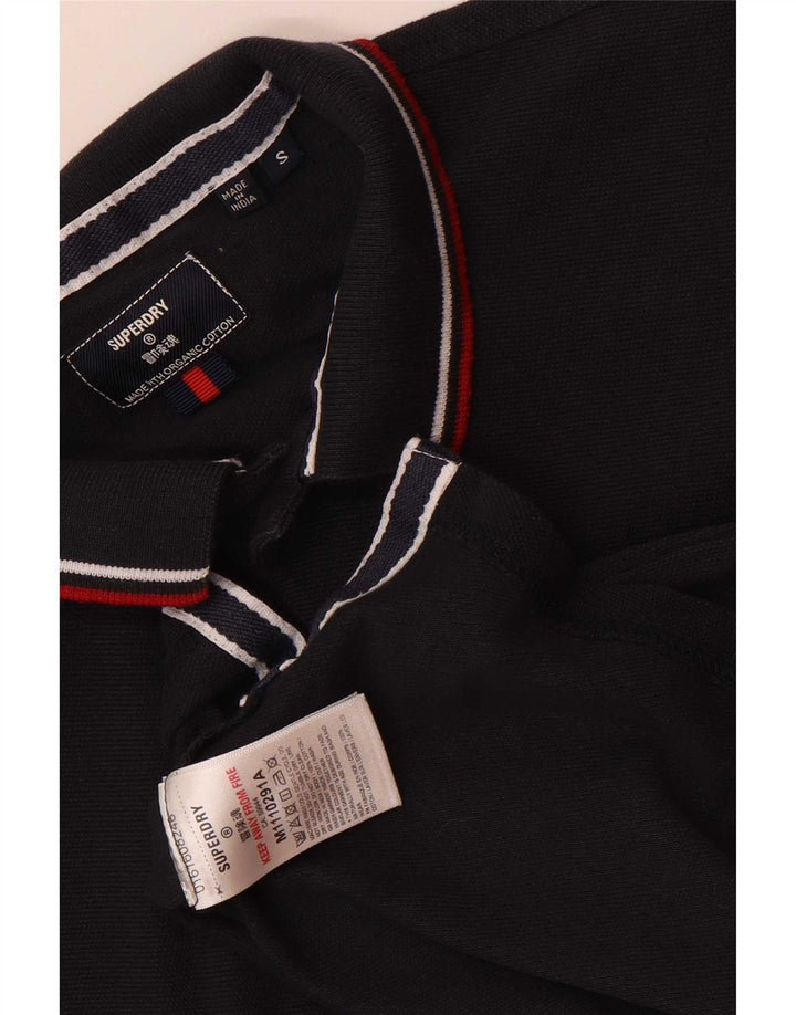 Superdry muška polo majica standardnog kroja Mala tamnoplava pamuk