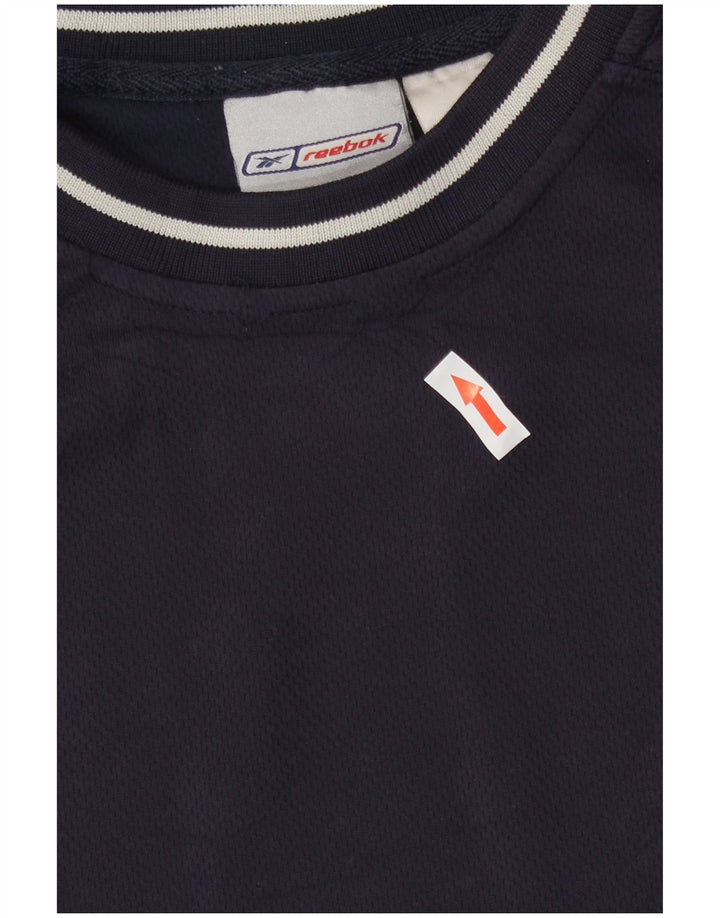Reebok muška majica kratkih rukava velika tamnoplava poliester