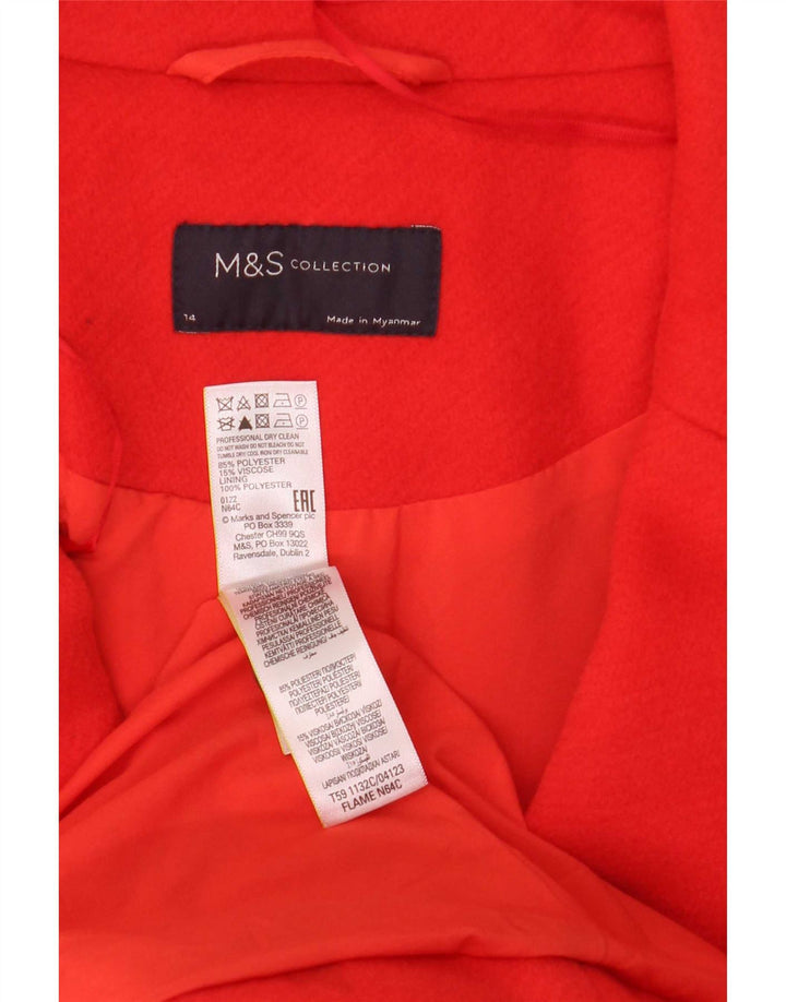 Marks & Spencer ženski kaput UK 14 veliki crveni poliester