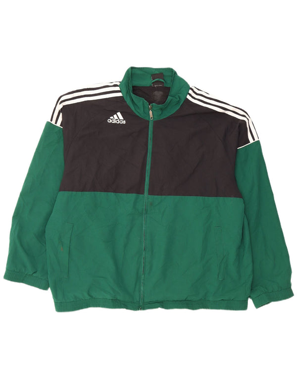 ADIDAS muška trenirka gornja jakna UK 46/48 XL zeleni poliester u boji