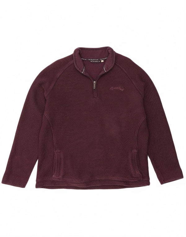 Weird Fish Ženska majica s izrezom s patentnim zatvaračem UK 18 XL Ljubičasti pamuk