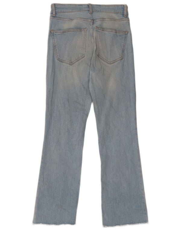 Zara Womens Crop Straight Jeans EU 34 2XS W24 L25 Blue