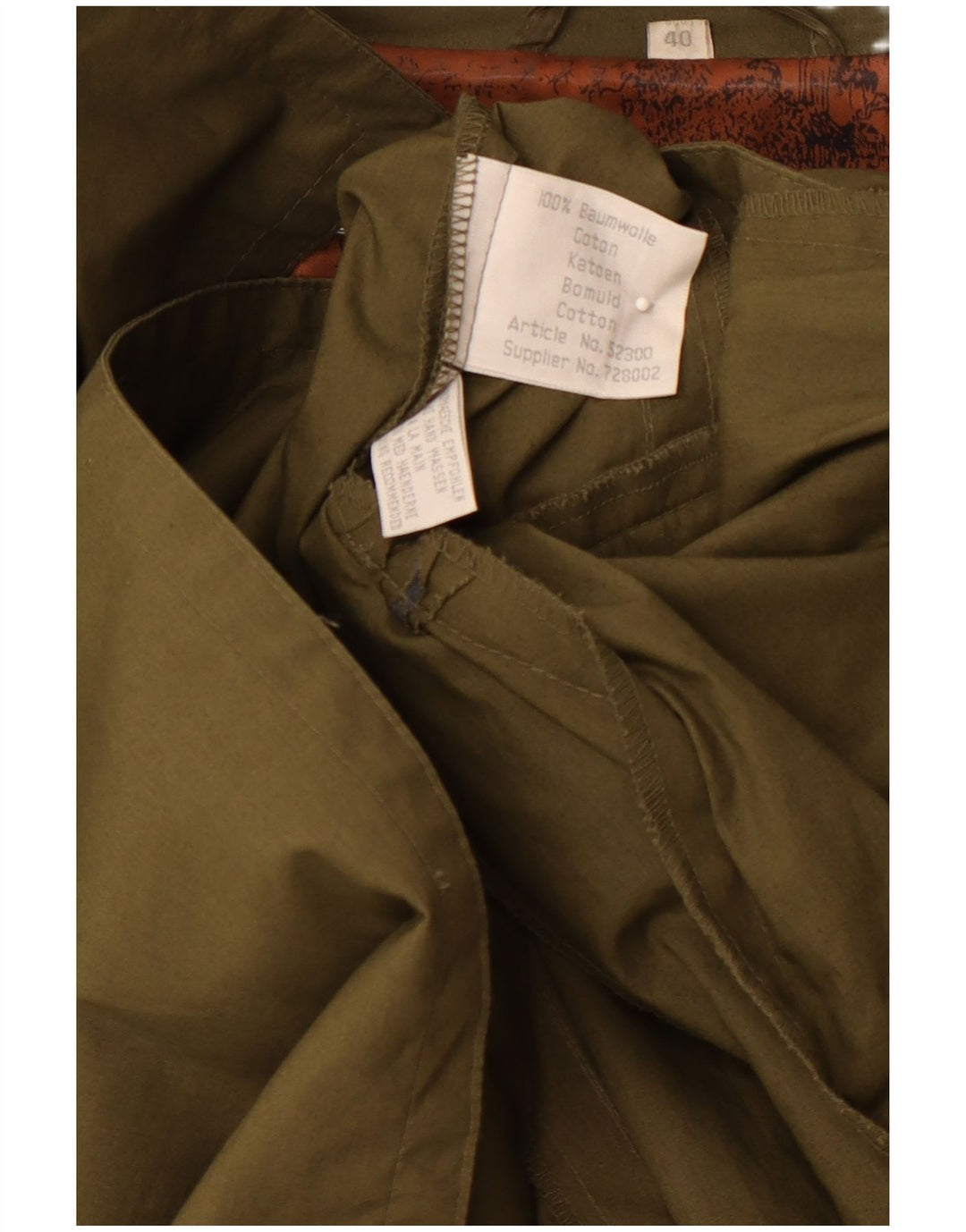 VINTAGE ženski trenč kaput EU 40, srednji kaki pamuk