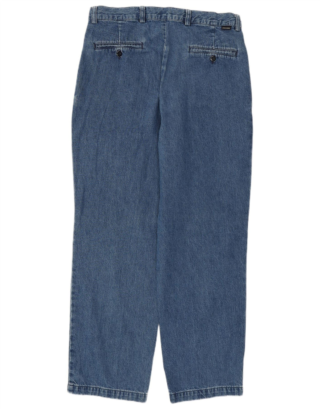 Dockers ženske ravne traperice klasičnog kroja W34 L30 plavi pamuk