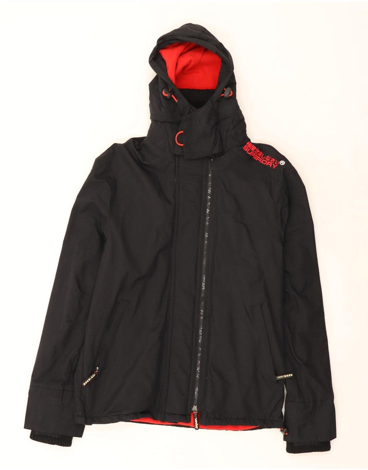 Superdry ženska vjetrovka s grafičkim motivima UK 14 srednje crna