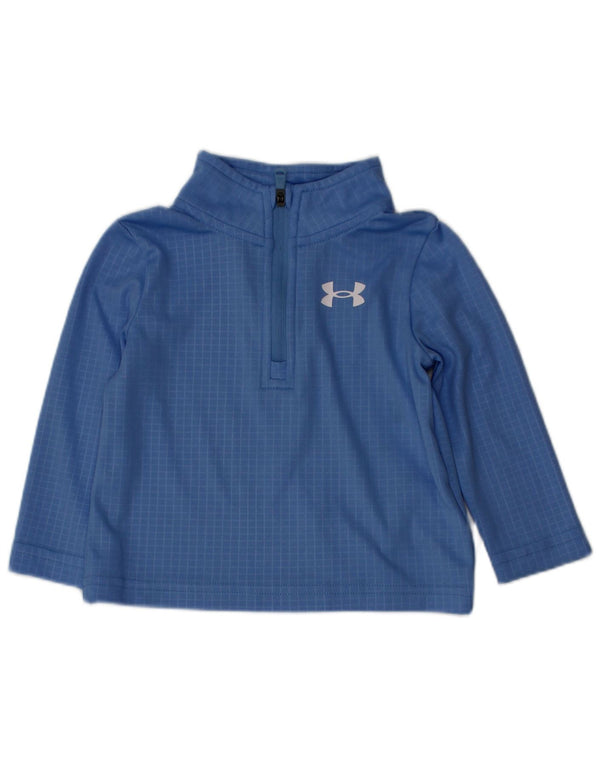 Under Armour Baby Boys Pulover Trenirka Top 6-9 mjeseci Plavi Gingham