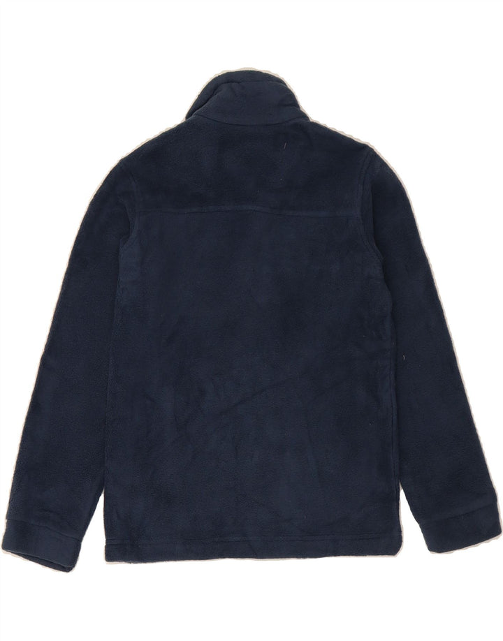 COLUMBIA Girls Fleece Jacket 7-8 Years Small  Navy Blue Polyester Vintage Columbia and Second-Hand Columbia from Messina Hembry 