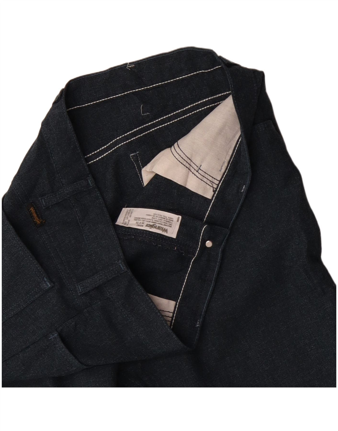 WRANGLER Muške ravne ležerne hlače W36 L29 tamnoplavi poliester