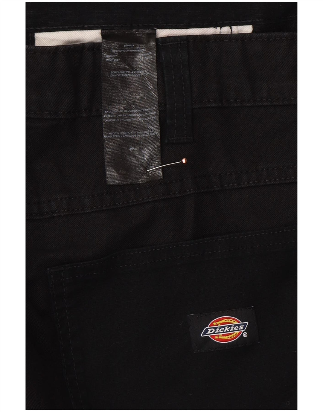 DICKIES Muške chino kratke hlače W36 veliki crni pamuk