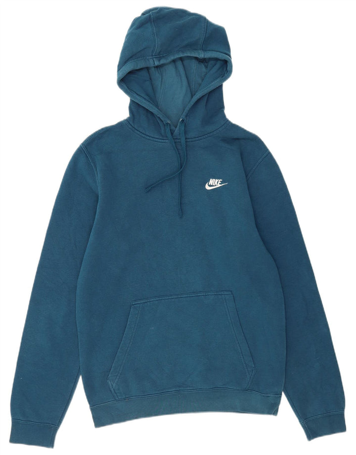 Nike Muška majica s kapuljačom Mala plava pamučna
