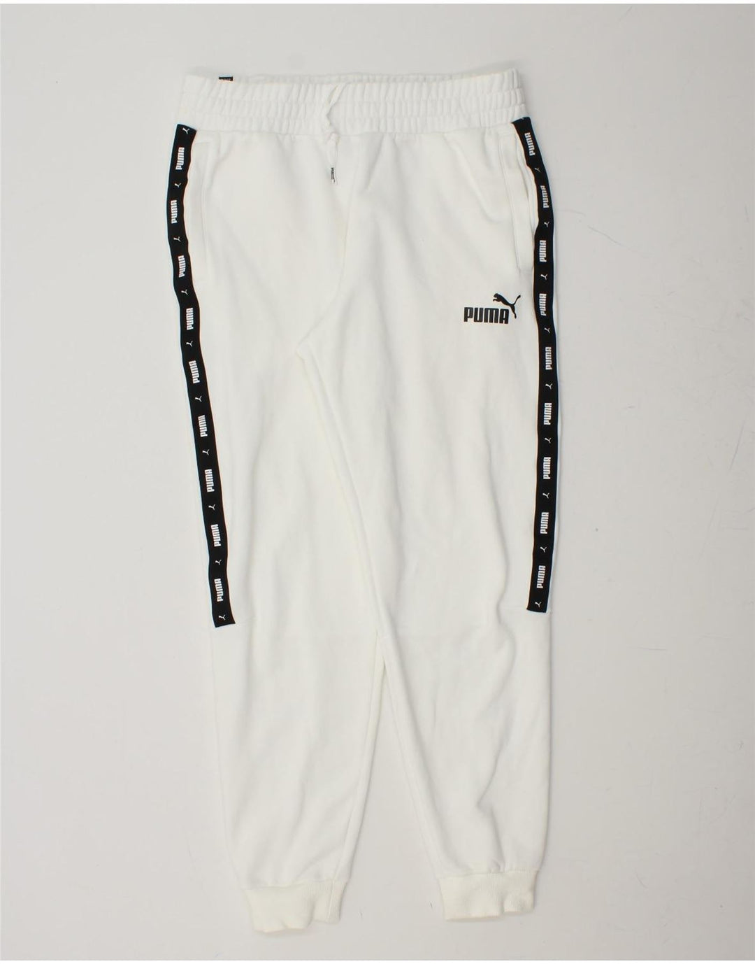 PUMA muške trenirke s grafičkim motivima, hlače za trčanje velike bijele boje