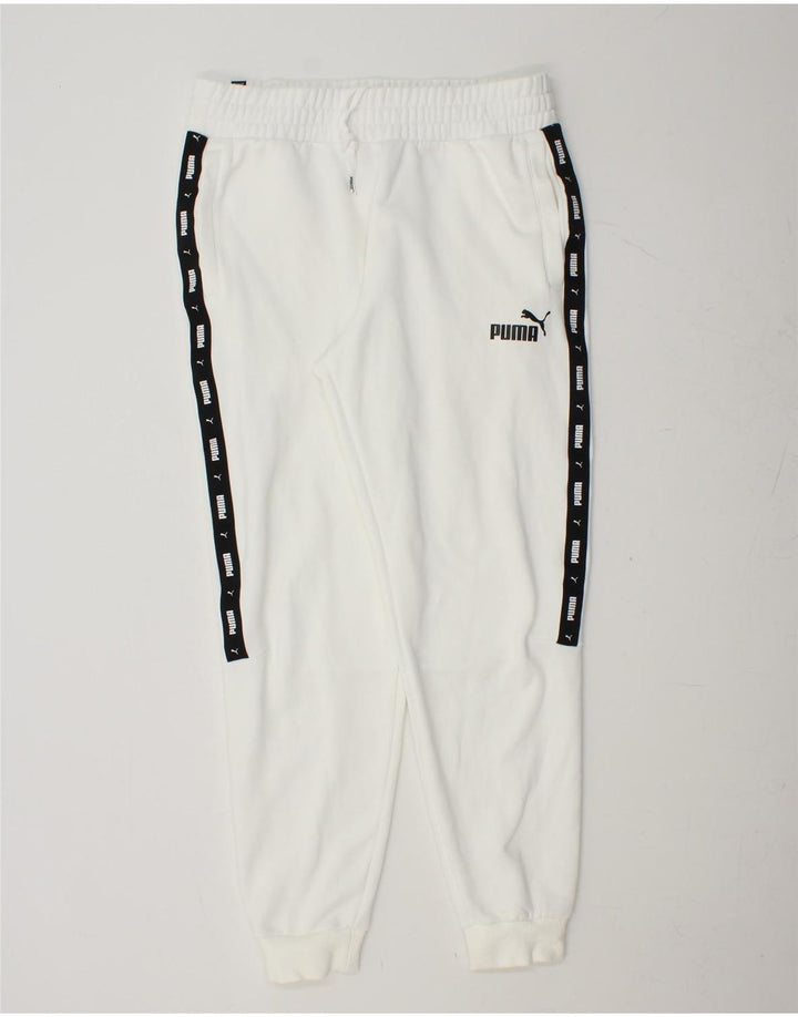PUMA muške trenirke s grafičkim motivima, hlače za trčanje velike bijele boje