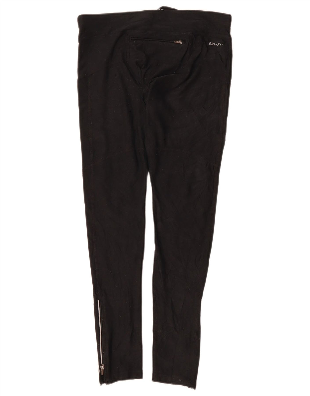 Nike Ženske Dri Fit Trenirke Hlače UK 10 Male crne poliesterske