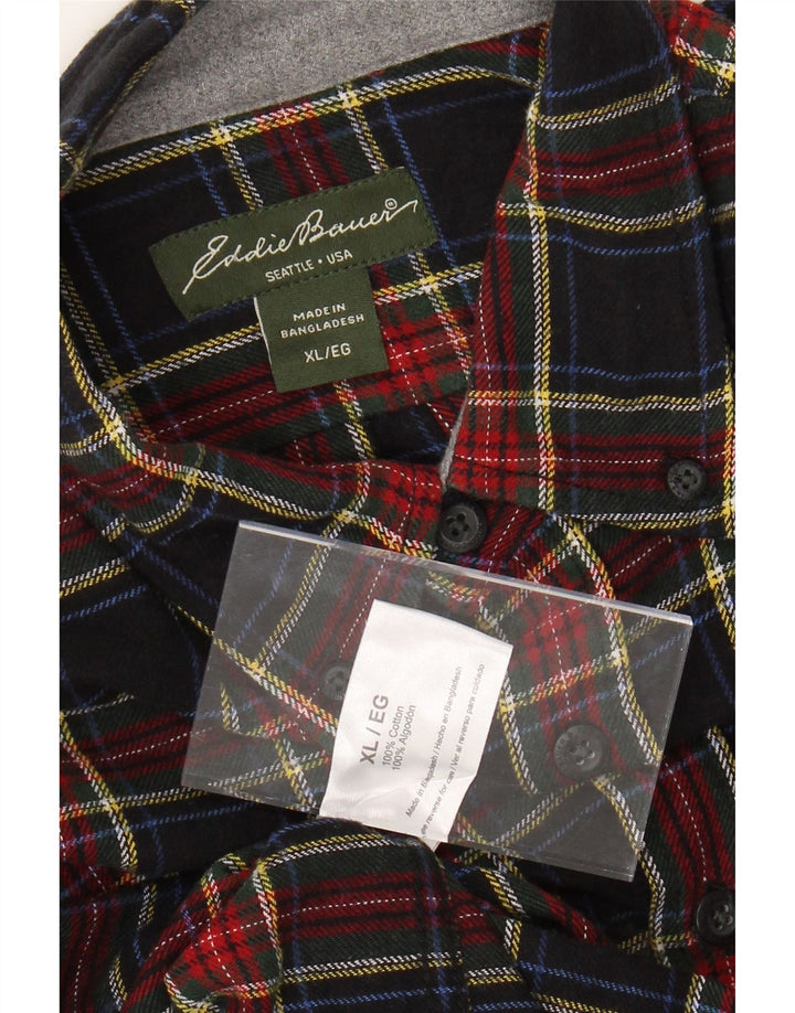 EDDIE BAUER Muška flanelska košulja XL šareni karirani pamuk
