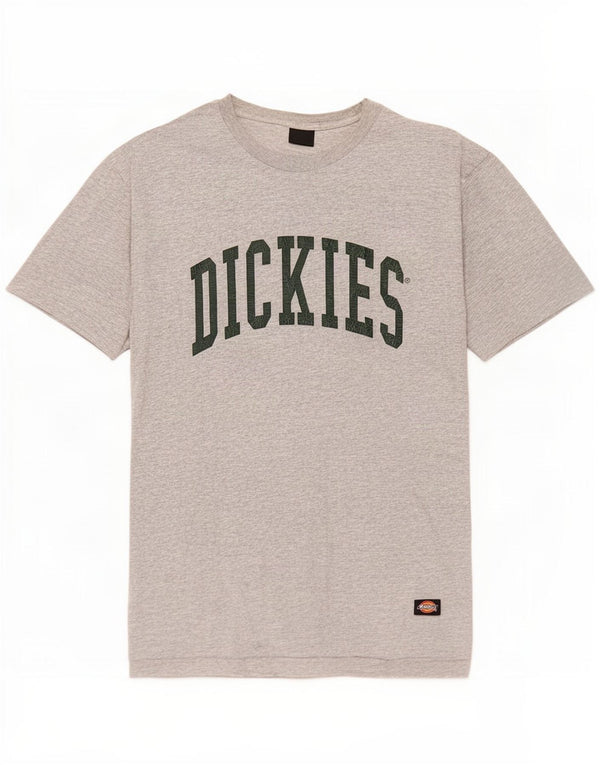 Dickies Mens Graphic T-Shirt Top XL Grey Flecked
