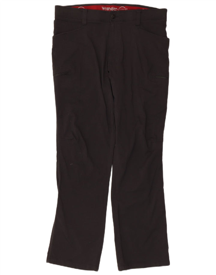 WRANGLER Muške ravne kargo hlače W36 L32 crni najlon