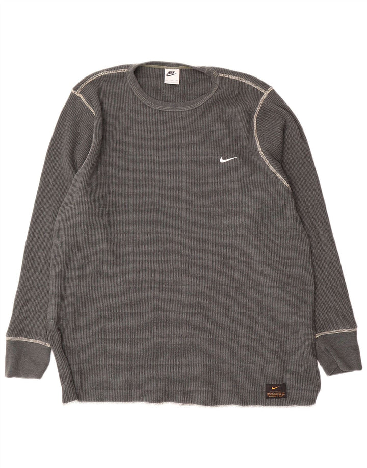 Nike muška majica dugih rukava 3XL sivi pamuk