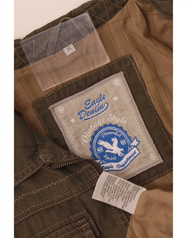 Vintage muška bomber jakna UK 42 XL kaki pamuk