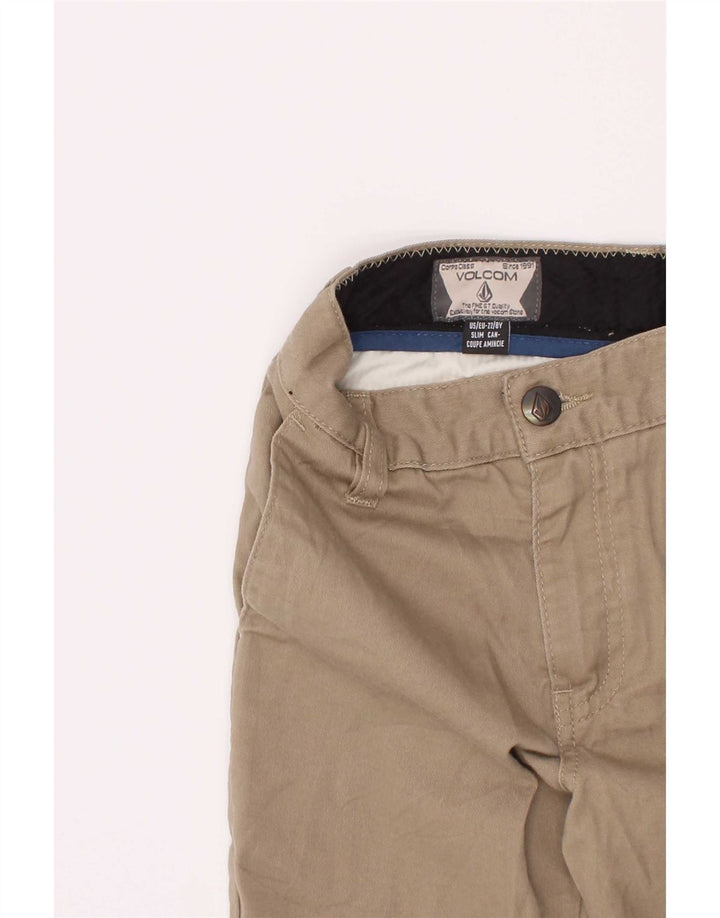 Volcom kratke hlače Chino za dječake 7-8 godina W22 bež pamuk