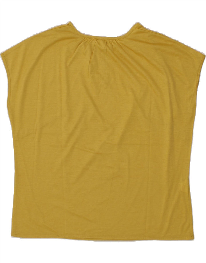 VINTAGE Womens Blouse Top IT 46 Large Yellow Cotton Vintage Vintage and Second-Hand Vintage from Messina Hembry 