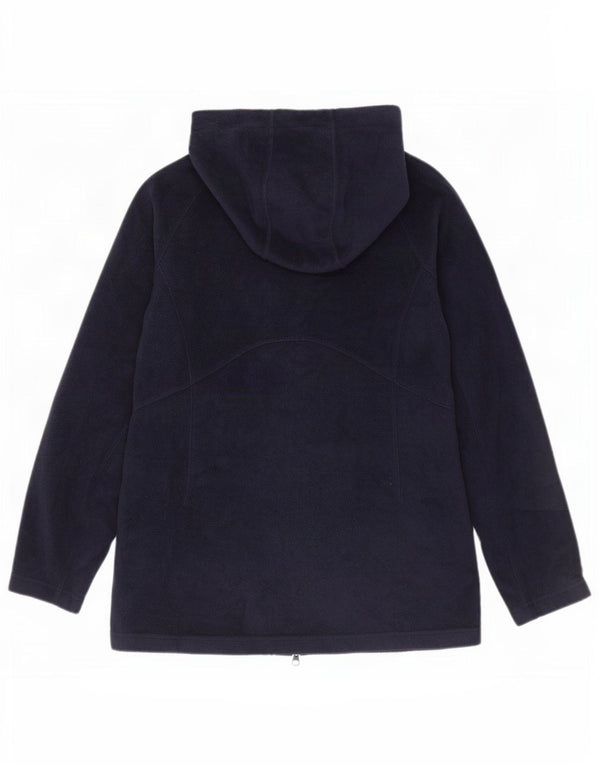 Ženska flis jakna s kapuljačom Columbia UK 14 srednje tamnoplavi poliester
