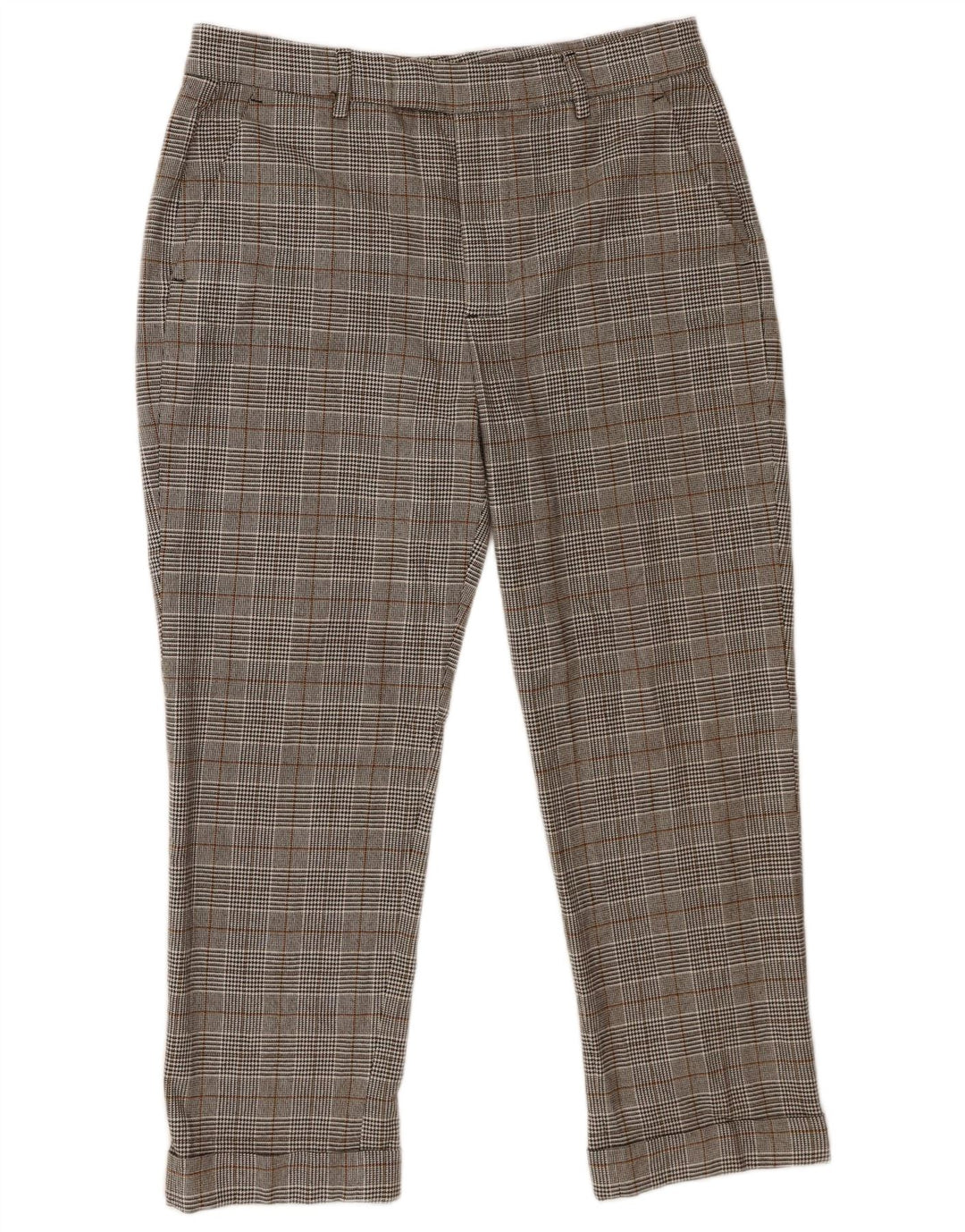Zara ženske uske skraćene hlače EU 40 srednje W30 L25 sive houndstooth