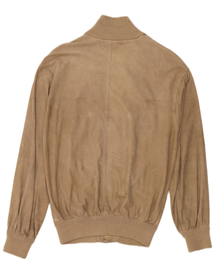 Vintage muška bomber jakna od brušene kože UK 38 srednje bež boje