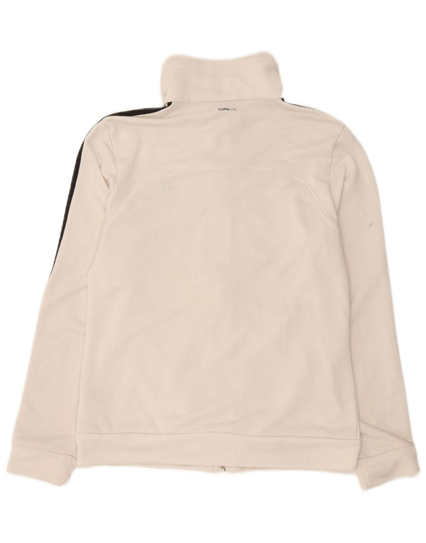 Adidas Womens Climalite Tracksuit Top Jacket UK 12/14 Medium White