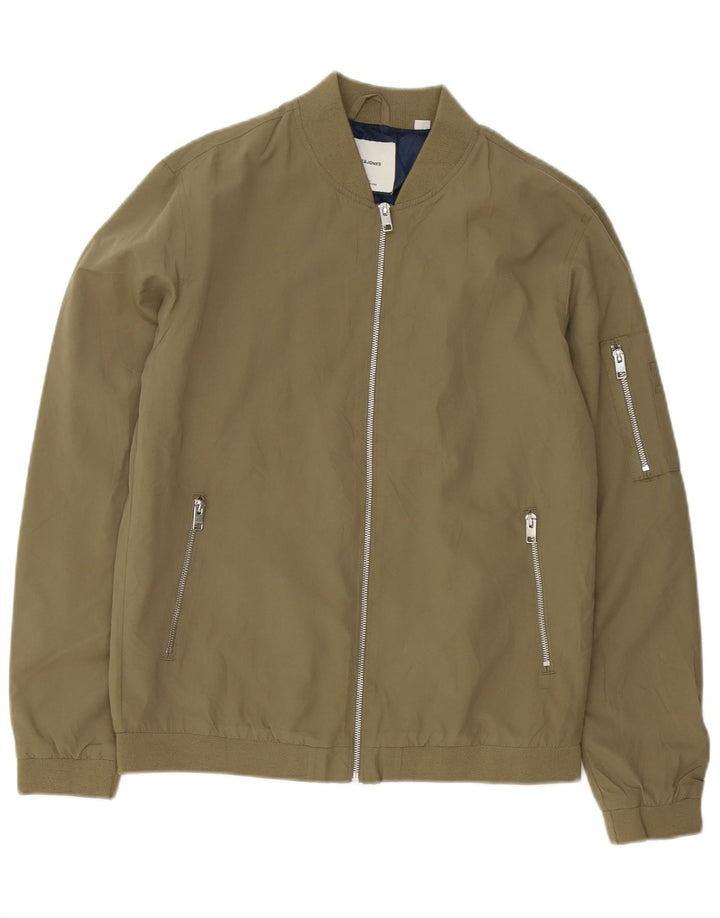 Jack & Jones muška bomber jakna UK 40 veliki kaki poliester