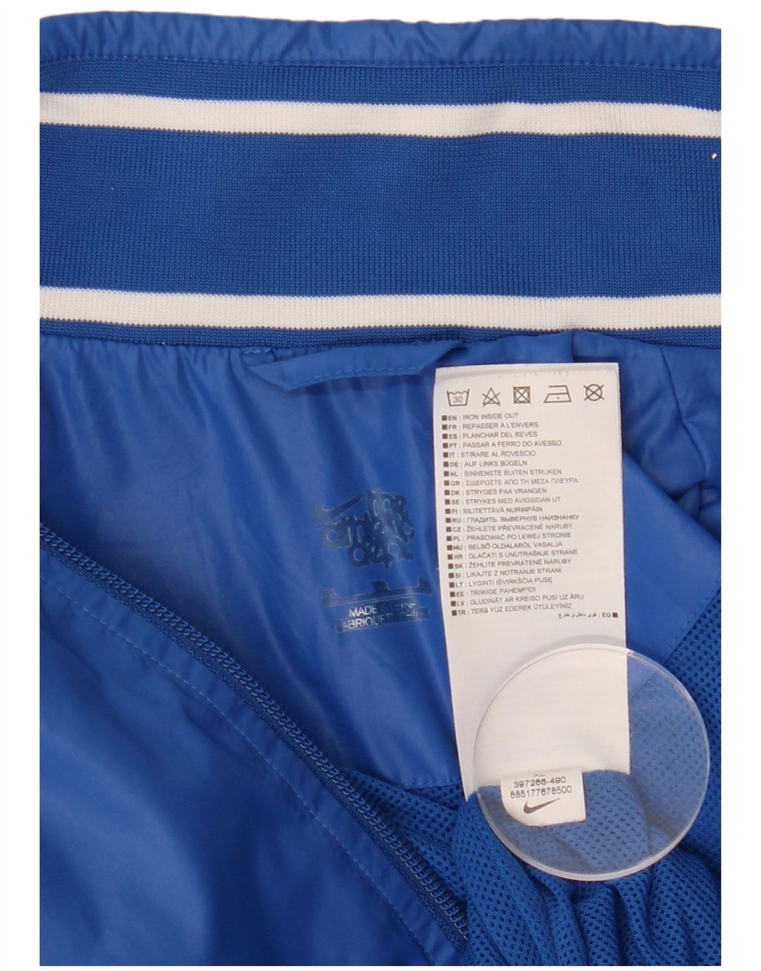 NIKE muška trenirka s grafičkim motivima, gornja jakna XL, plavi najlon