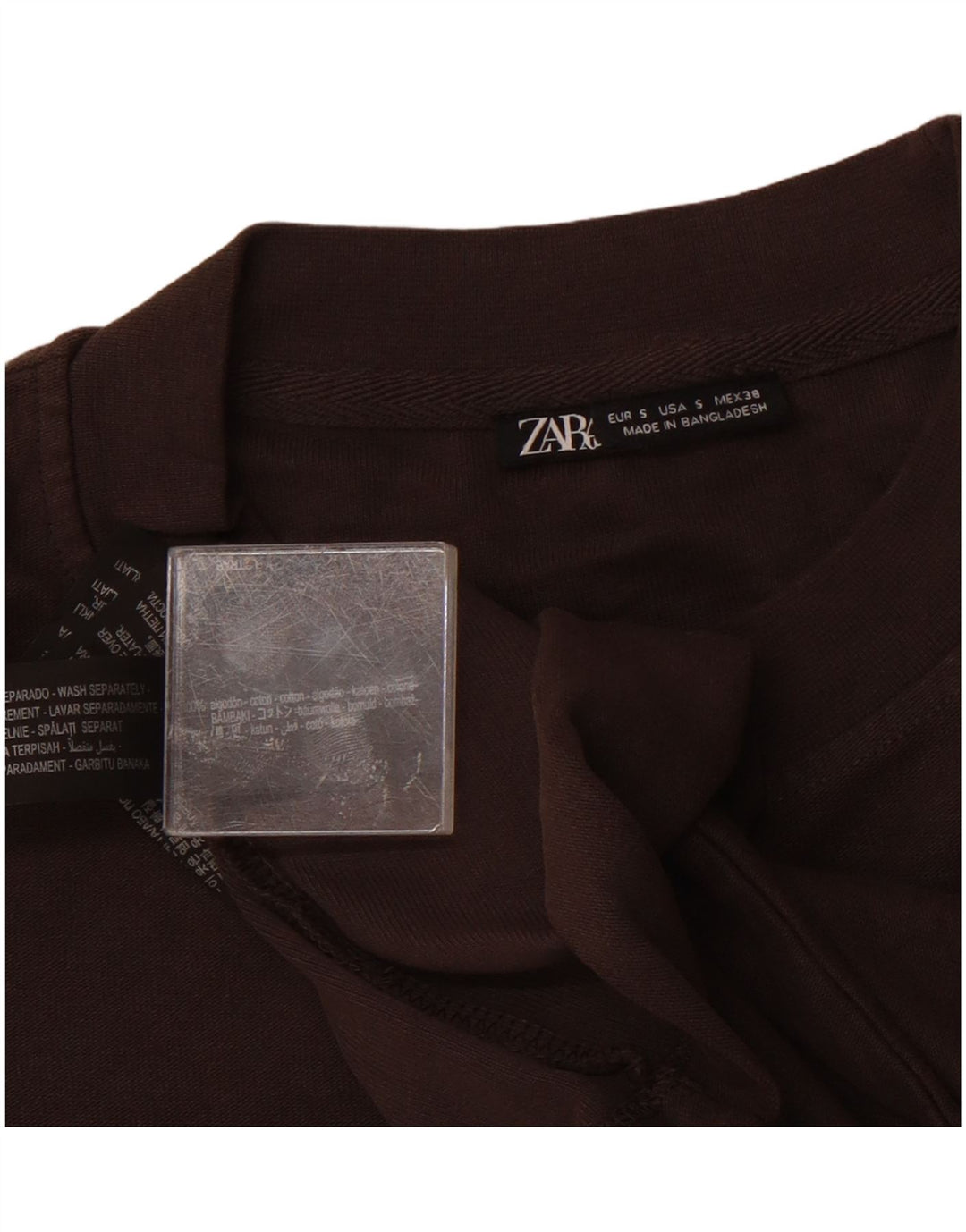 Zara muška majica kratkih rukava mala siva pamuk