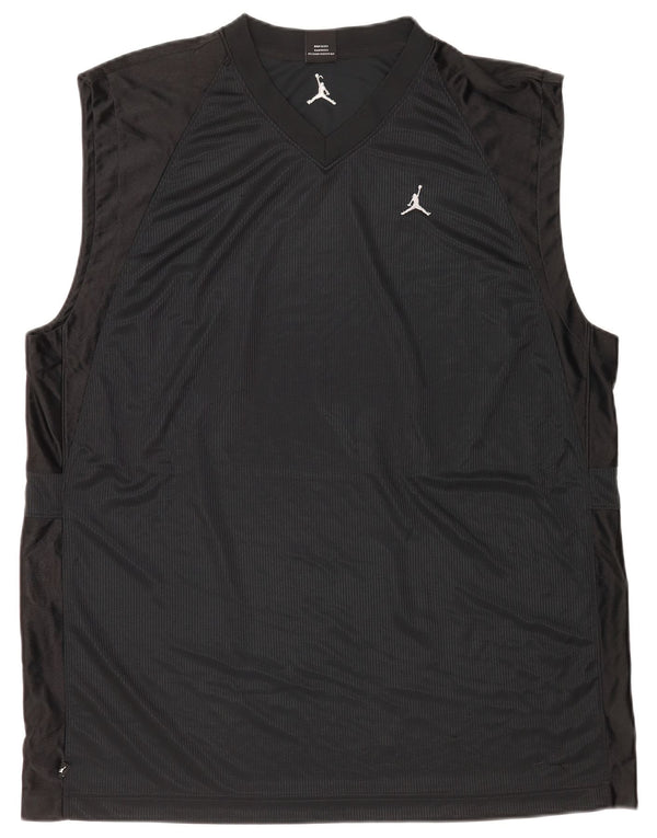 Jordan muški prsluk UK 47/48 2XL crni poliester