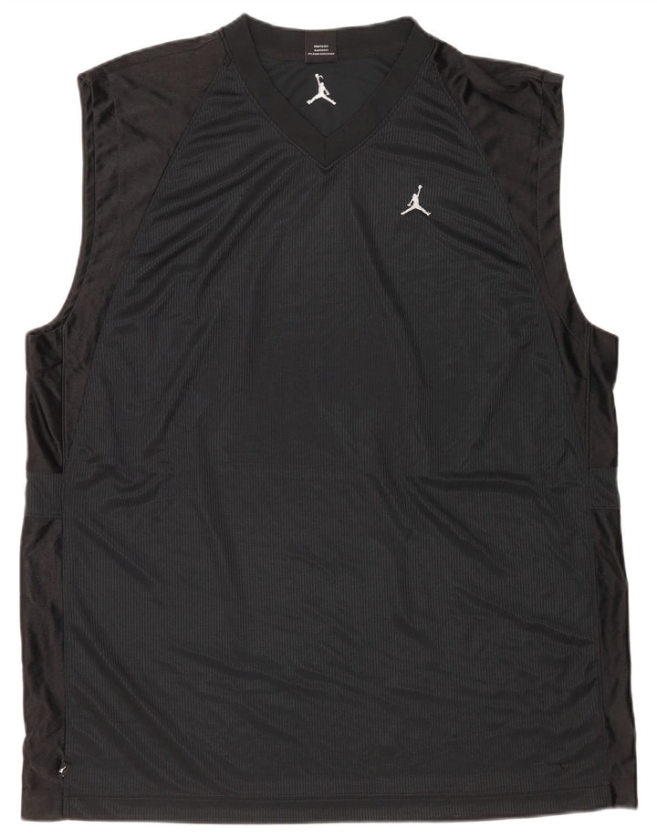 Jordan muški prsluk UK 47/48 2XL crni poliester