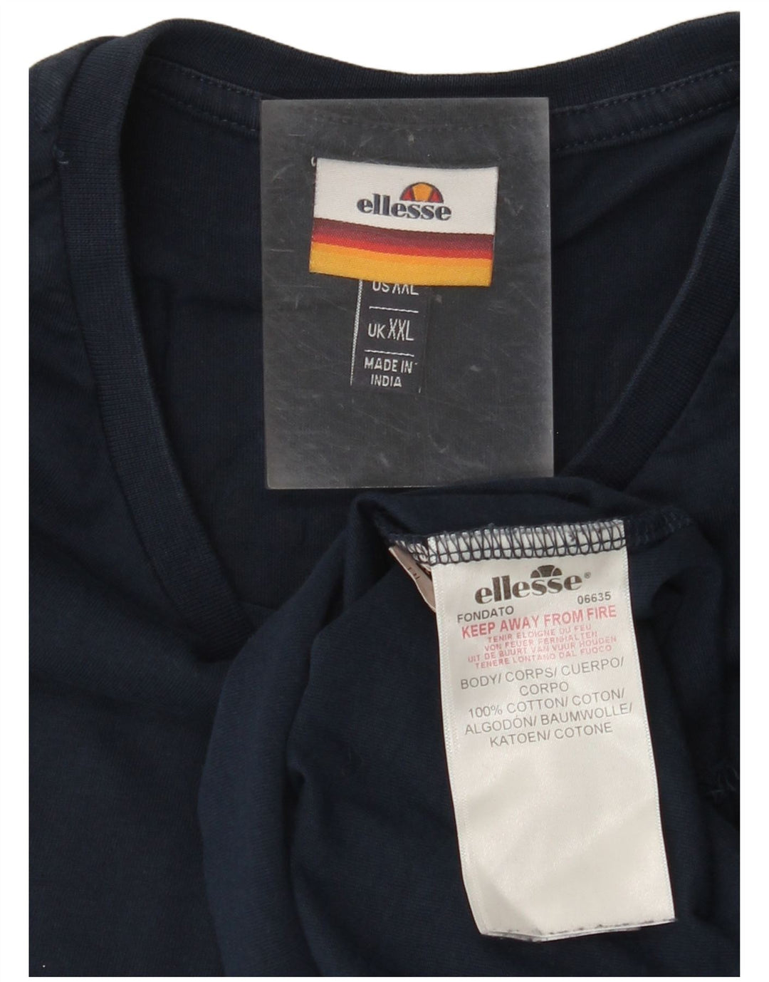 ELLESSE Muška majica kratkih rukava s grafičkim motivima 2XL tamnoplavi pamuk