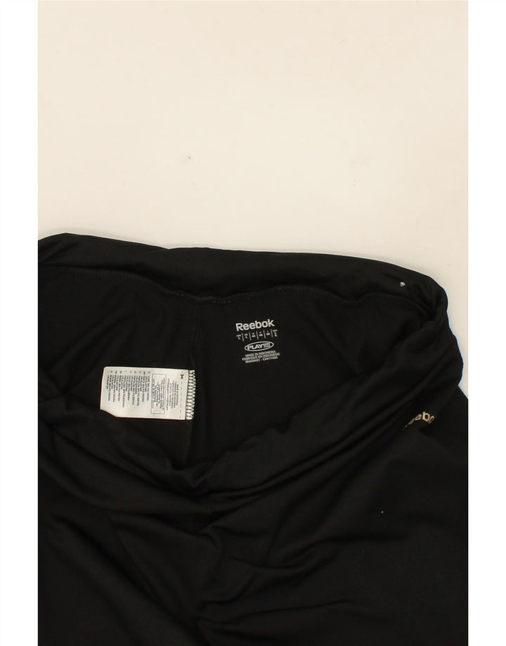 REEBOK Womens Tracksuit Trousers UK 14 Large Black Polyester Vintage Reebok and Second-Hand Reebok from Messina Hembry 