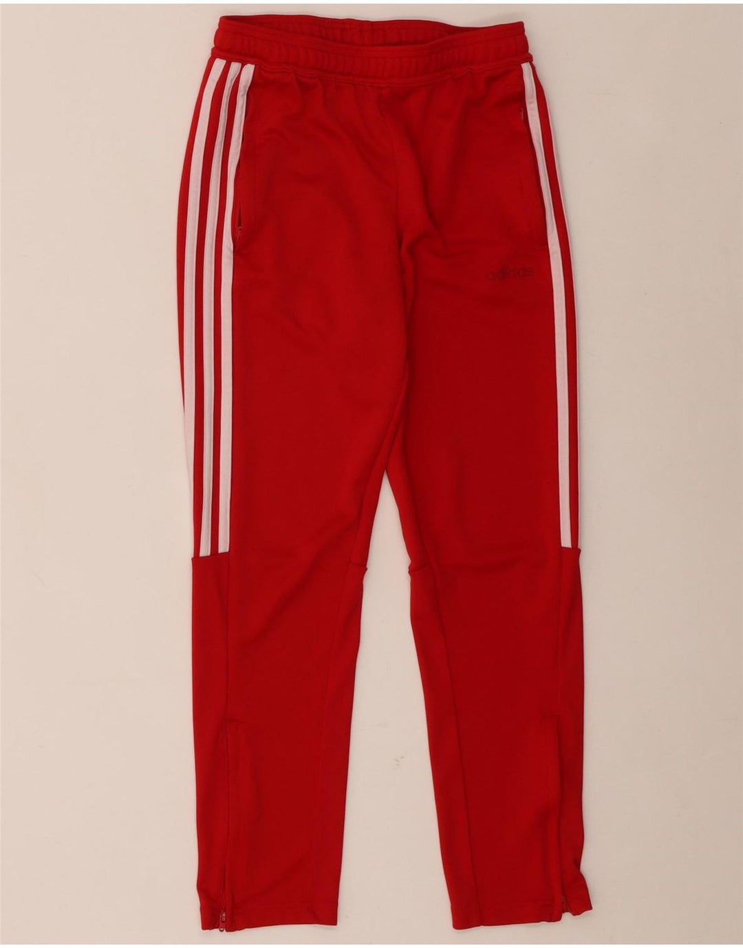 Adidas Climalite trenirke za dječake 11-12 godina crvene poliester