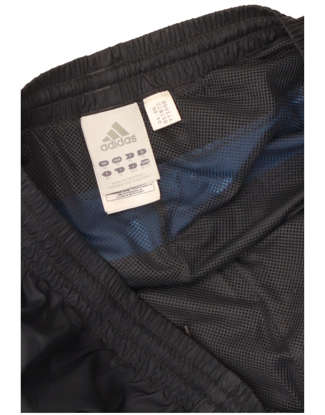 Adidas muške hlače za trenirku XL sivi poliester u boji
