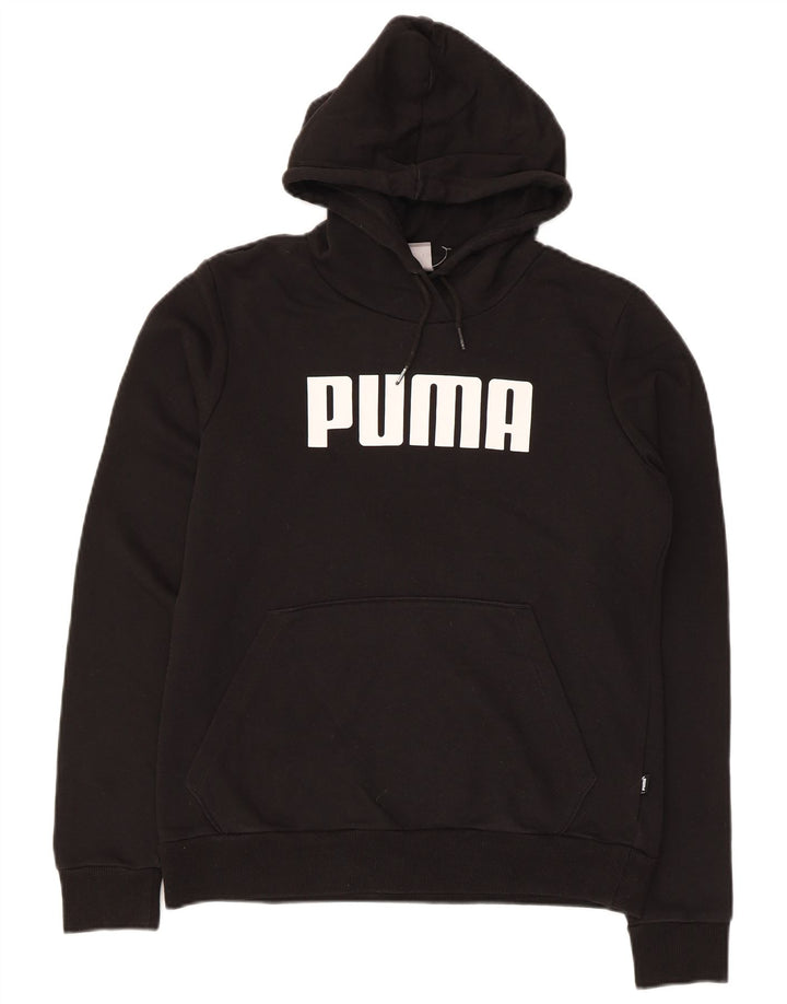 Puma ženska majica s kapuljačom s kapuljačom UK 12 srednji crni poliester