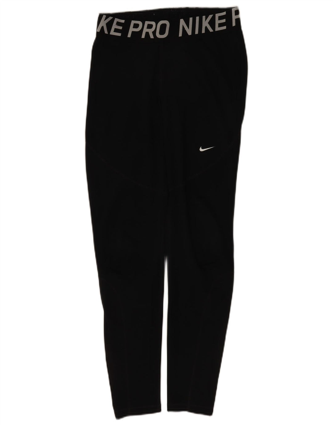 Nike Ženske Dri Fit Graphic Leggings UK 16 Veliki crni poliester