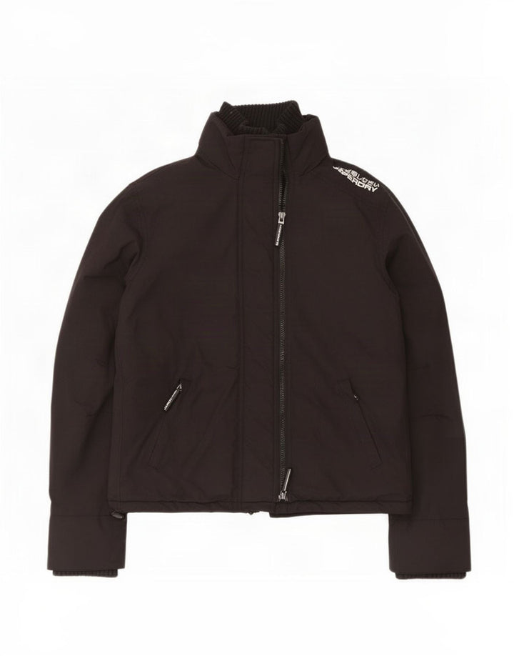 Superdry ženska kišna jakna UK 18 XL crni najlon