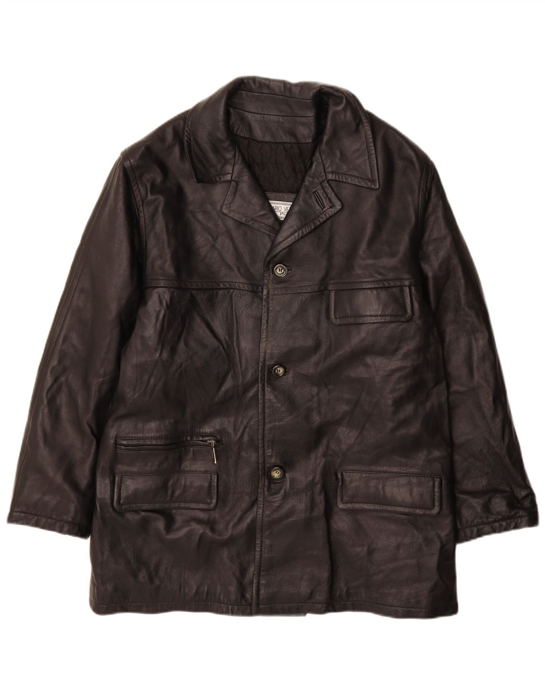Dario Vetti muška kožna jakna IT 50 Large Black Leather