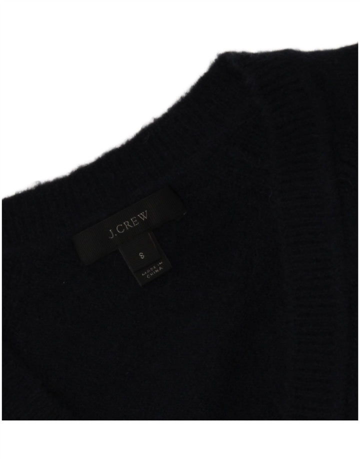J. CREW Ženski veliki džemper s V-izrezom UK 10 Mali tamnoplavi