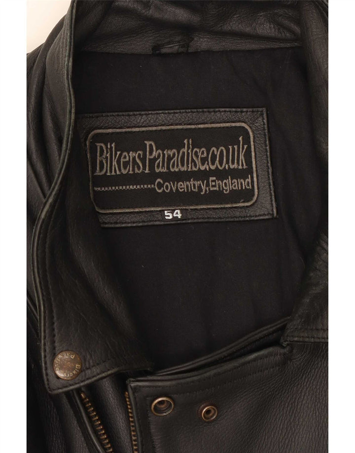 Bikers Paradise muška kožna biciklistička jakna EU 54 2XL crna