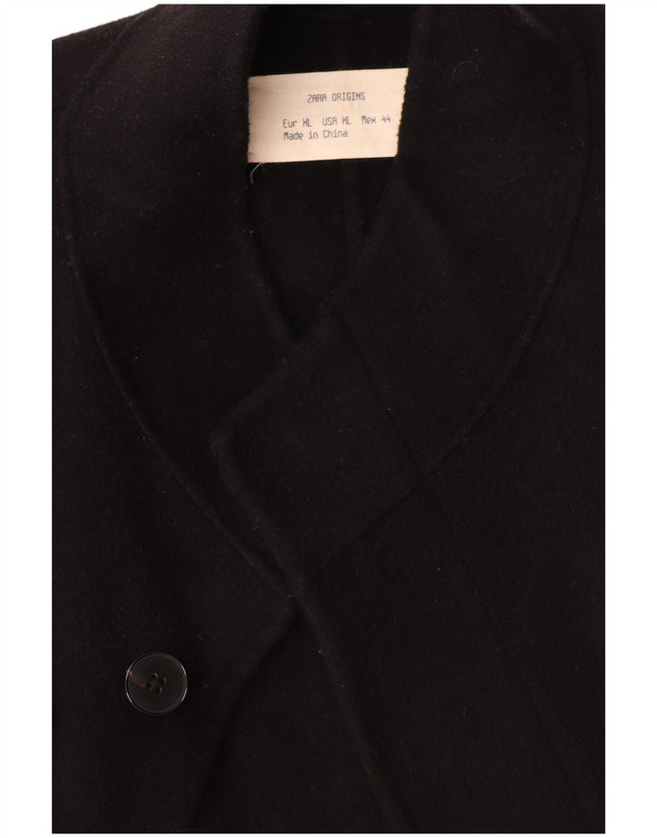 Zara muški kaput UK 44 XL crna vuna
